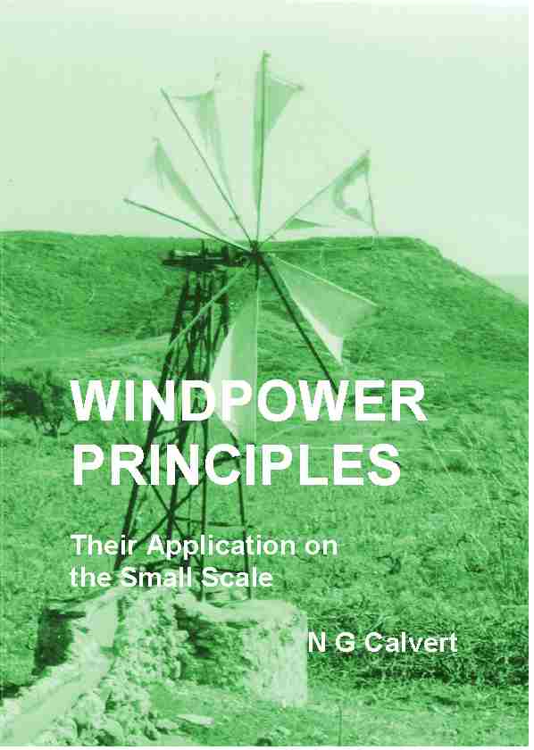 Windpower Principles Cover